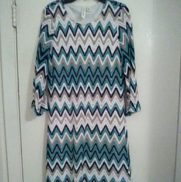 Tacera chevron pattern dress - Picture 3 of 5
